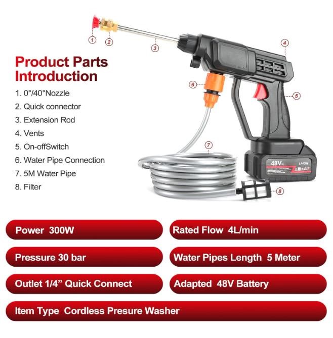 Cordless portable Electric washer - Product A Without Tool Box